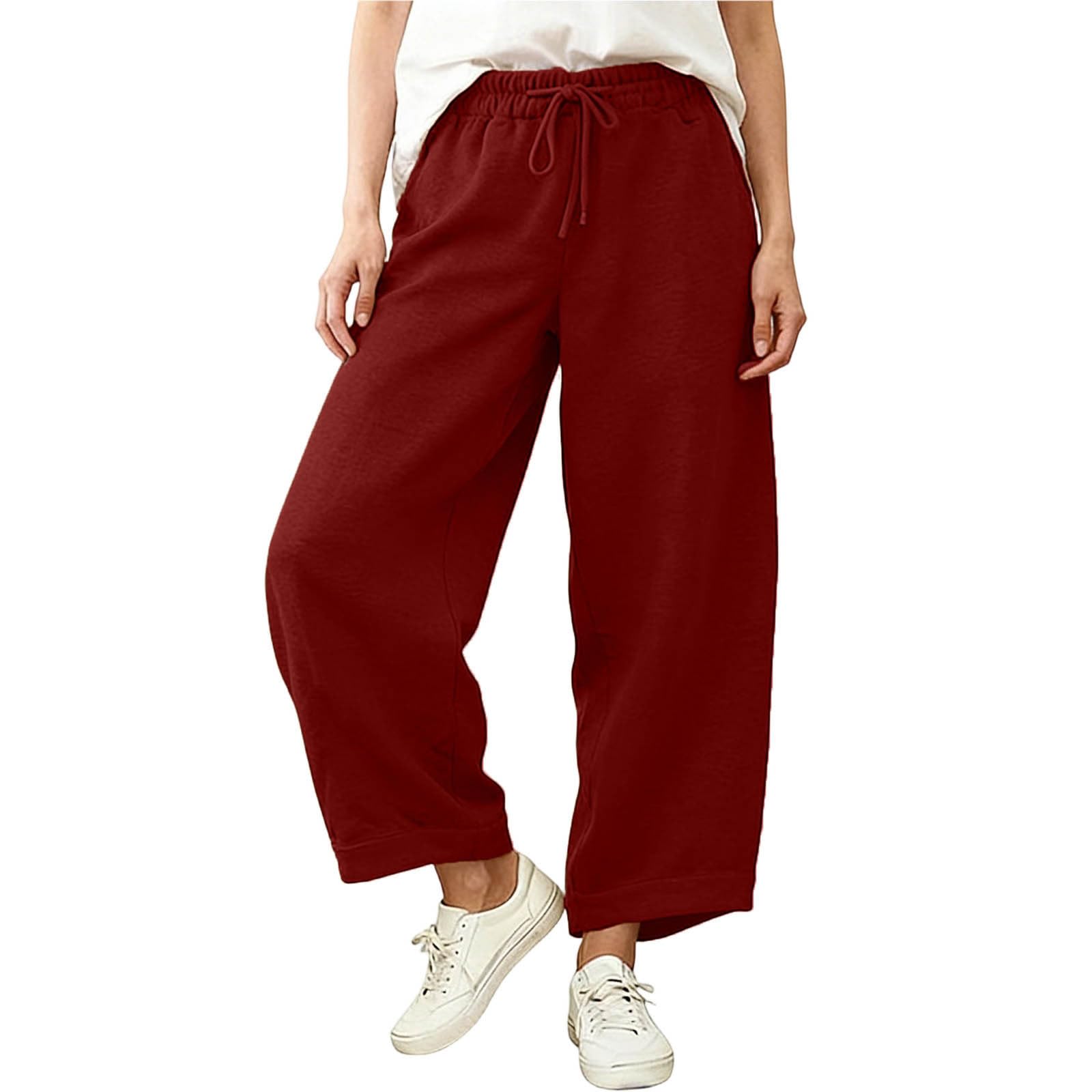 Linen Casual Wide Leg Pants For Women Elastic Waist Versatile Business Casual Work Palazzo Trousers With Pockets XL червоний
Linen Casual Wide Leg Pants For Women Elastic Waist Versatile Business Casual Work Palazzo Trousers With Pockets XL червоний