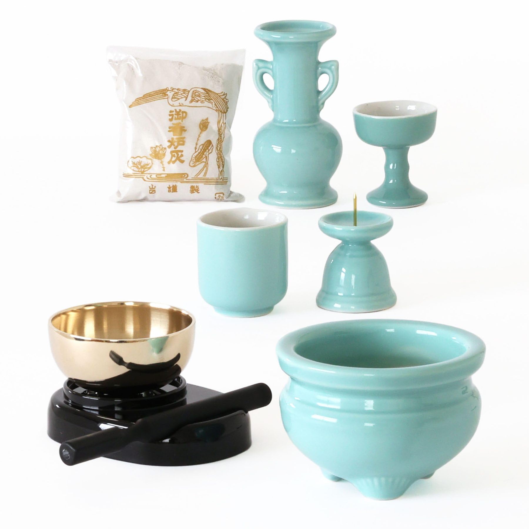 Yamako Buddhist altar mini bell 3 pieces ceramic 5 pieces blue incense burner domestically made in Buddhist altar modern Buddhist modern Buddhist
Yamako Buddhist altar mini bell 3 pieces ceramic 5 pieces blue incense burner domestically made in Buddhist altar modern Buddhist modern Buddhist