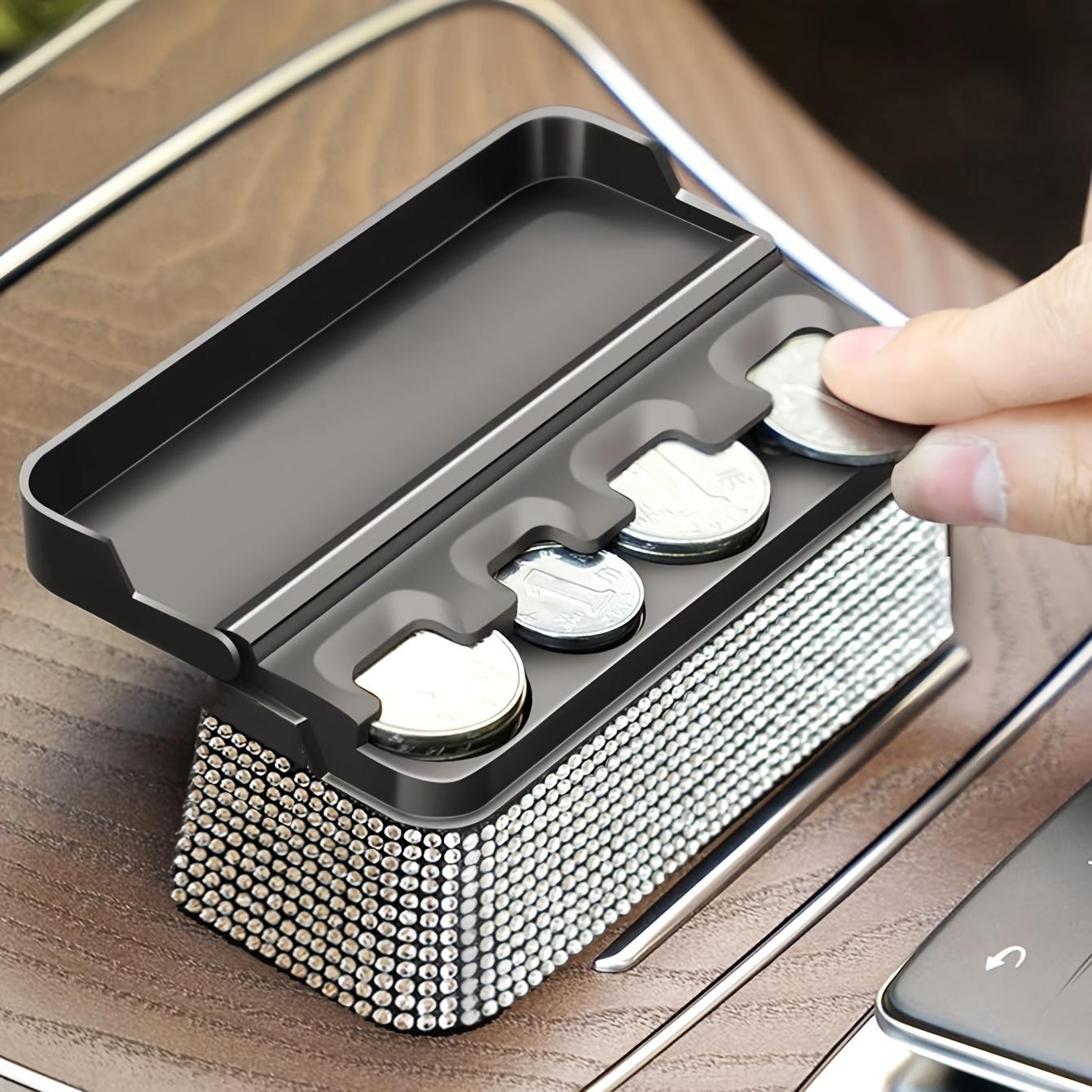 Diamond-Studded Car Coin Storage Box, Fit for Most Cars and Trucks, Auto Accessories Organizer 1pc
Diamond-Studded Car Coin Storage Box, Fit for Most Cars and Trucks, Auto Accessories Organizer 1pc