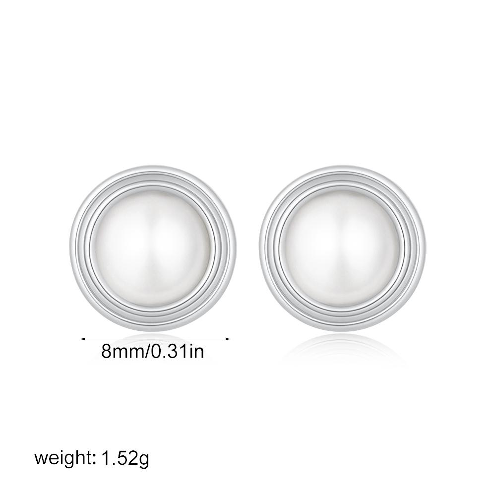 Fashion Mini Pearl Stud Earrings for Women Girls Circle Round Gold Color Metal Ear Stud Versatile Daily Zircon Pendientes Mujer
Fashion Mini Pearl Stud Earrings for Women Girls Circle Round Gold Color Metal Ear Stud Versatile Daily Zircon Pendientes Mujer