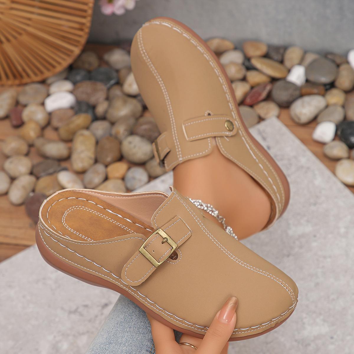 Women s Slippers Retro Flat Mules Lady Cork Footbed Sandals Classic Clogs Slippers Fashion Casual Platform Zapatos De Mujer 42EU/CN43 хакі
Women s Slippers Retro Flat Mules Lady Cork Footbed Sandals Classic Clogs Slippers Fashion Casual Platform Zapatos De Mujer 42EU/CN43 хакі