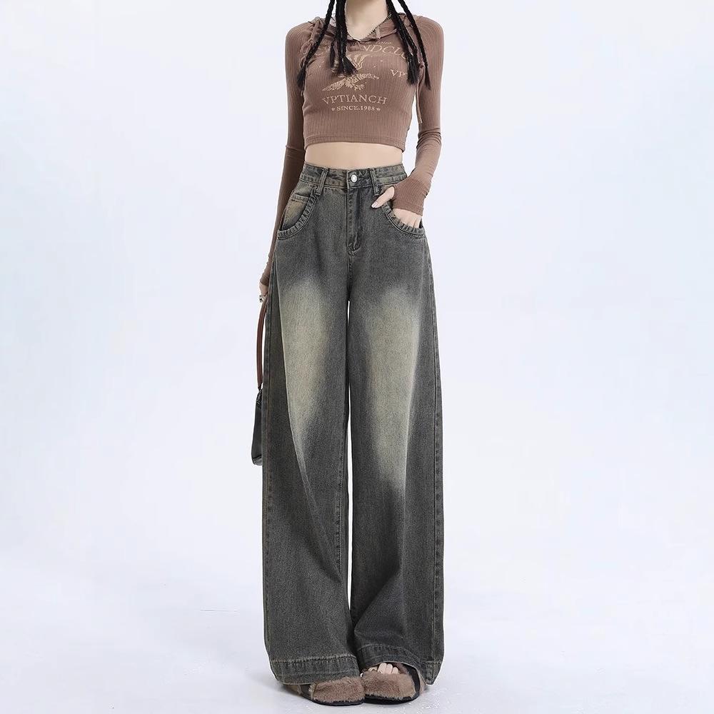 High Waist Retro Wide Leg Jeans for Women - Early Autumn, Loose Fit, Floor-Length. 2XL
High Waist Retro Wide Leg Jeans for Women - Early Autumn, Loose Fit, Floor-Length. 2XL