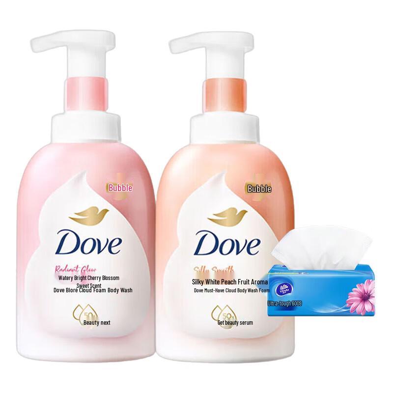 Dove Гель для душа и влажные салфетки «Цветение вишни и персик» - Набор
Dove Гель для душа и влажные салфетки «Цветение вишни и персик» - Набор
