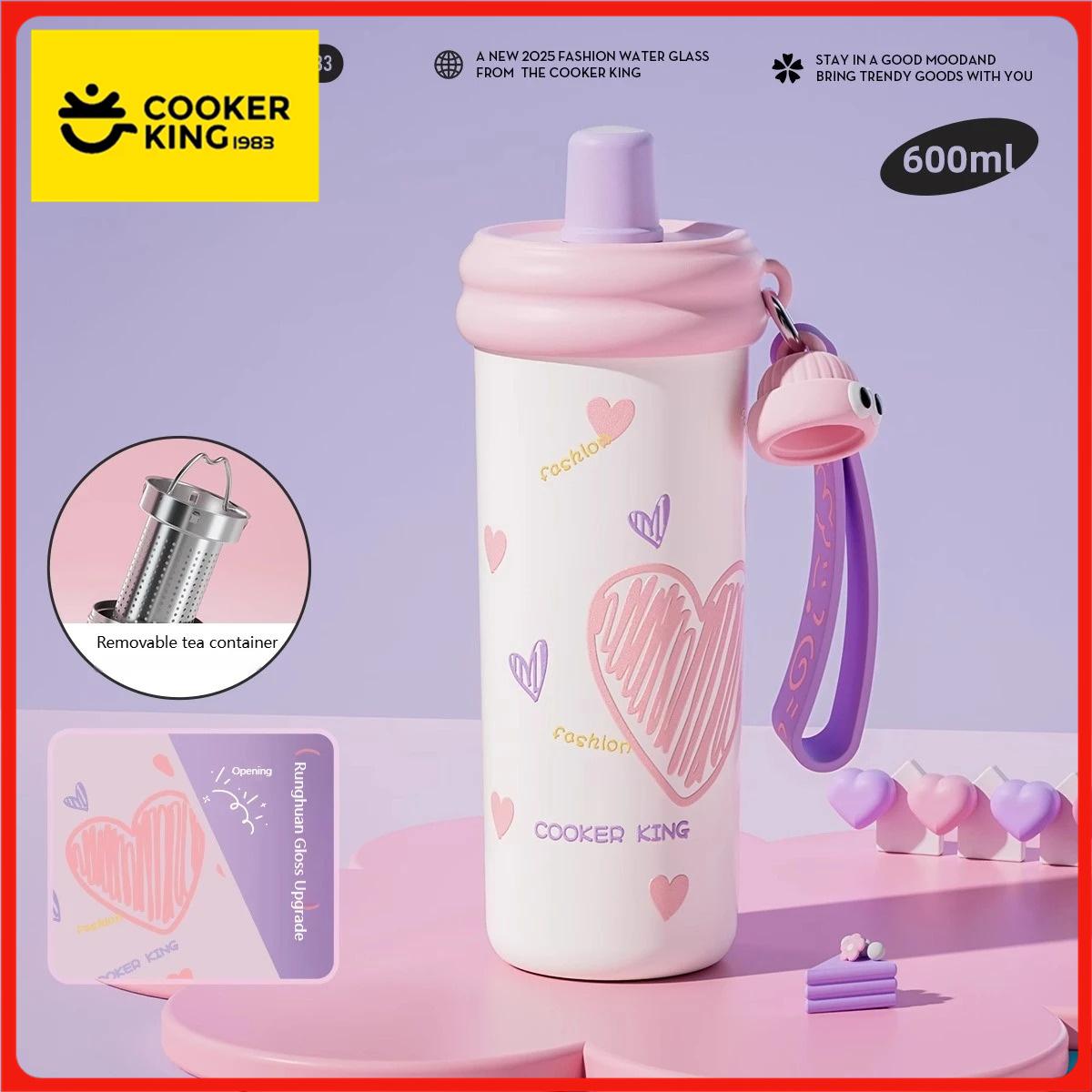 COOKER KinG Thermal Straw Cup Stainless Steel Thermos Water Bottles Tumbler Keep Cold and Hot Travel Mug Home Office Drinkware 600ML
COOKER KinG Thermal Straw Cup Stainless Steel Thermos Water Bottles Tumbler Keep Cold and Hot Travel Mug Home Office Drinkware 600ML