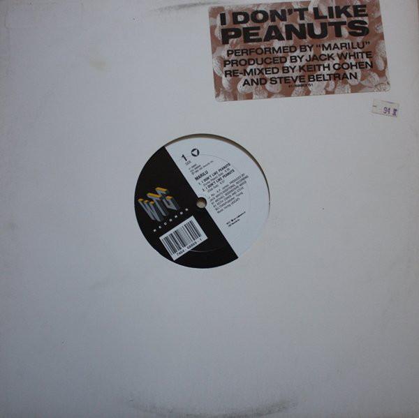 12inch Record MARILU - I Don t Like Peanuts 4168869 WTG Records 1989 US Dance & Electronica Used
12inch Record MARILU - I Don t Like Peanuts 4168869 WTG Records 1989 US Dance & Electronica Used