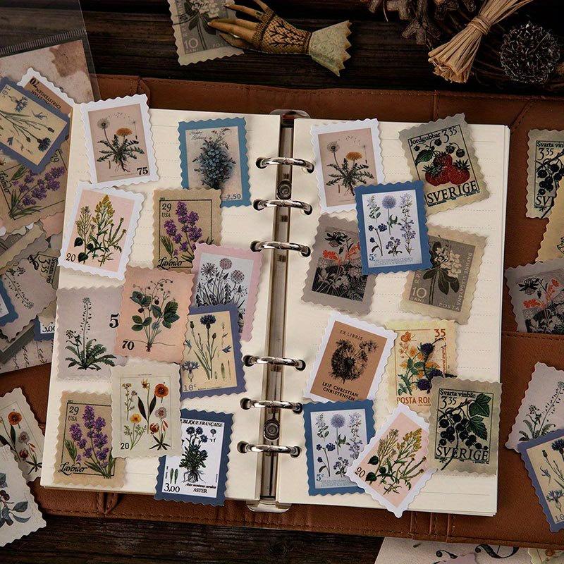 Vintage-Inspired Plant Stamp Stickers, 46pcs, Antique Philatelic Design, Semi-matte Finish, Irregular Shape, Single-Use Paper
Vintage-Inspired Plant Stamp Stickers, 46pcs, Antique Philatelic Design, Semi-matte Finish, Irregular Shape, Single-Use Paper