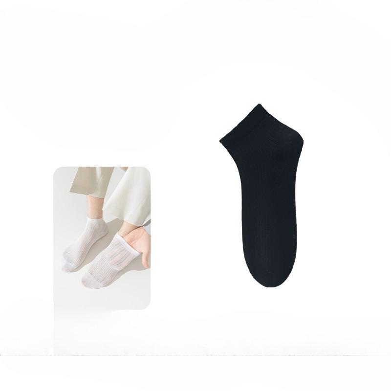 Thin-seasoned Mulberry Silk Mesh Breathable Short Socks, Simple Solid-color Boat-shaped Socks, Openwork Soft and Cool Sensation Short Socks 1 pair чёрный
Thin-seasoned Mulberry Silk Mesh Breathable Short Socks, Simple Solid-color Boat-shaped Socks, Openwork Soft and Cool Sensation Short Socks 1 pair чёрный