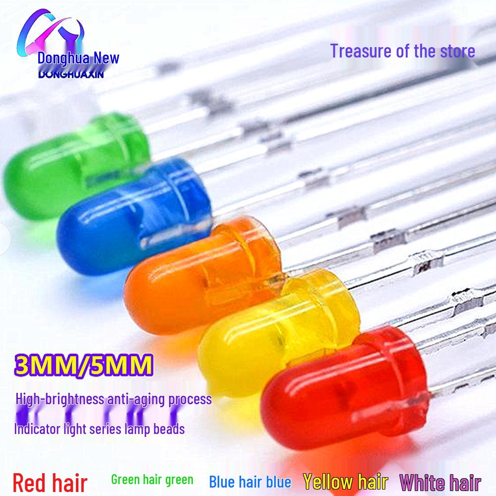 F3 Multicolor 3MM LED: Red, Yellow, Ice Blue, Orange, and Emerald Green Through-Hole Lights 3MM
F3 Multicolor 3MM LED: Red, Yellow, Ice Blue, Orange, and Emerald Green Through-Hole Lights 3MM