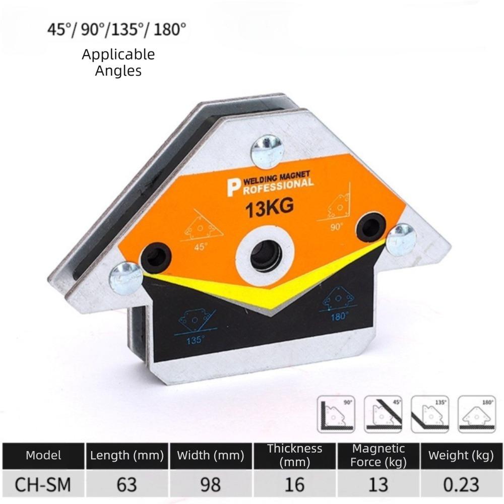 Metal Magnetic Welding Holders Multi-angle Fix Precision Locator Tools 45° 90° 135° 180° Heavy Duty Weld Positioner Welding Work
Metal Magnetic Welding Holders Multi-angle Fix Precision Locator Tools 45° 90° 135° 180° Heavy Duty Weld Positioner Welding Work