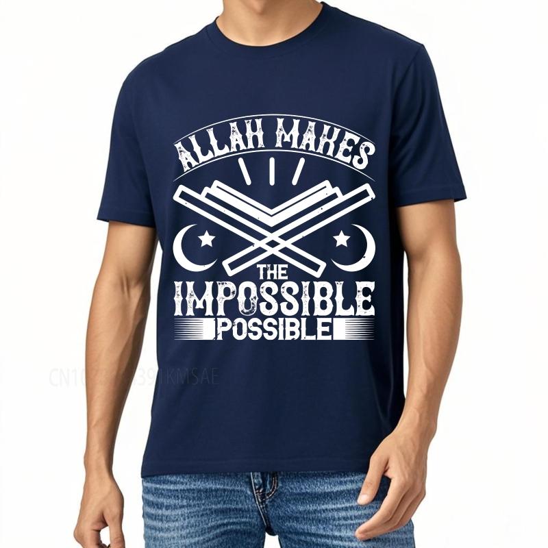 Oversized summer For her tshirt Allah Makes The Impossible Possible Short Sleeve New Arrived ONeck Teeshirt cotton men 3XL
Oversized summer For her tshirt Allah Makes The Impossible Possible Short Sleeve New Arrived ONeck Teeshirt cotton men 3XL
