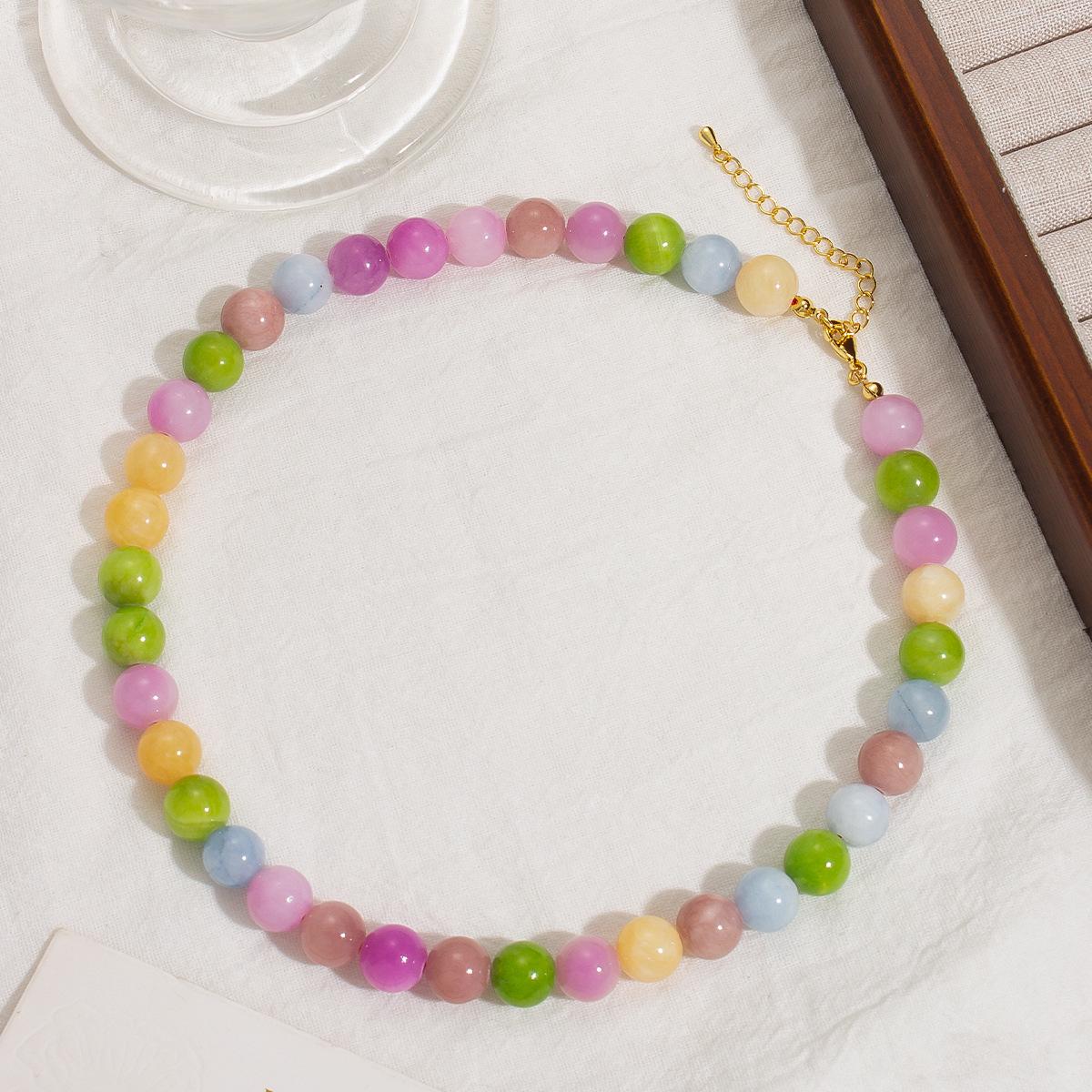 2024 Trendy Dopamine Stone Necklace: Fresh, Sweet Chinese Style with Light Luxury Beads
2024 Trendy Dopamine Stone Necklace: Fresh, Sweet Chinese Style with Light Luxury Beads