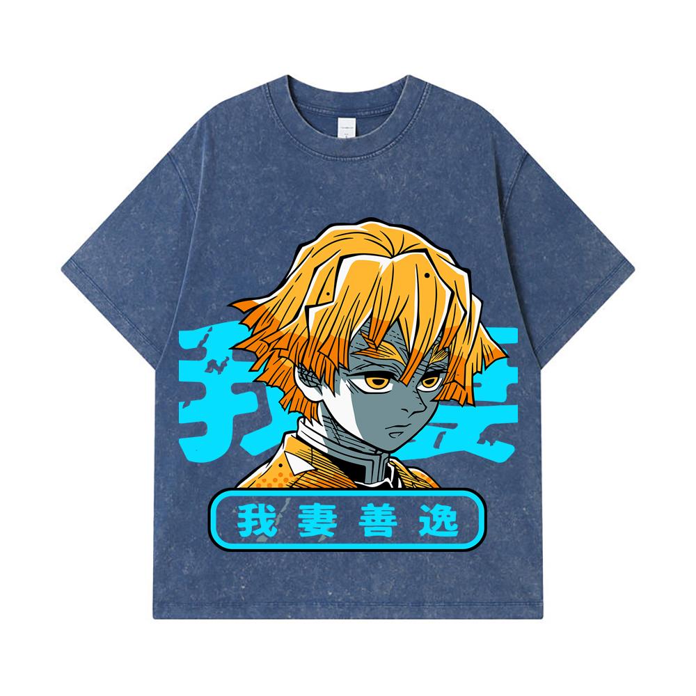 275 GSM Washed T-shirts 100% Cotton Demon Slayer V100 Zenitsu Print Unisex Heavy Cotton T Shirt 2XL
275 GSM Washed T-shirts 100% Cotton Demon Slayer V100 Zenitsu Print Unisex Heavy Cotton T Shirt 2XL
