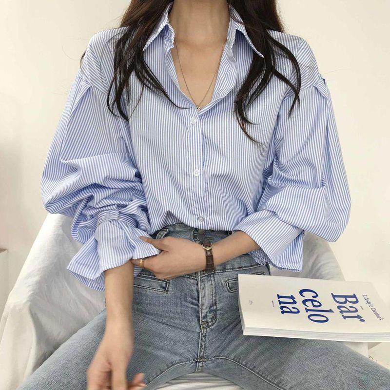 2024 Korean-Style Loose Striped Shirt for Women - Trendy Spring & Autumn Top Medium чорний
2024 Korean-Style Loose Striped Shirt for Women - Trendy Spring & Autumn Top Medium чорний