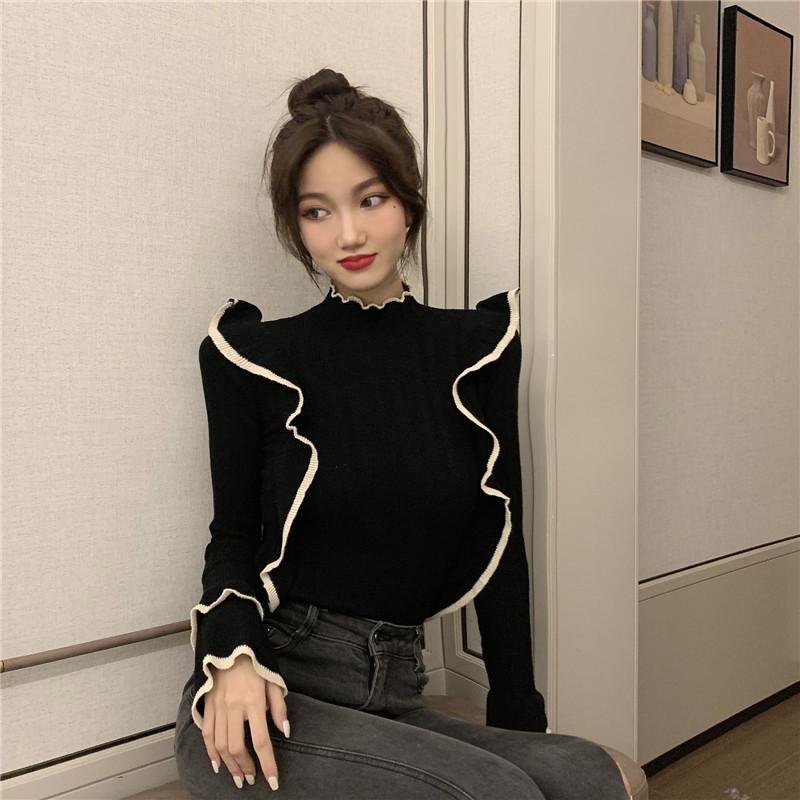 Super good-looking long-sleeved knitted sweater 2025 autumn chic chic niche fungus edge semi-turtleneck inner cardigan women one size fits all
Super good-looking long-sleeved knitted sweater 2025 autumn chic chic niche fungus edge semi-turtleneck inner cardigan women one size fits all