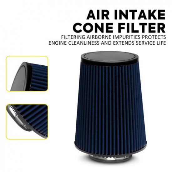 Blue 4 inch Inlet Truck Air Filter DryFlow Clamp-On Round Cone Air Intake Kit V
Blue 4 inch Inlet Truck Air Filter DryFlow Clamp-On Round Cone Air Intake Kit V