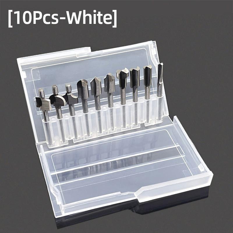10Pcs 3mm HSS Titanium Router Bits Set Wood Cutter Milling Engraving Machine Knife Sharpening Slot Compatible Dremel Rotary Tool
10Pcs 3mm HSS Titanium Router Bits Set Wood Cutter Milling Engraving Machine Knife Sharpening Slot Compatible Dremel Rotary Tool