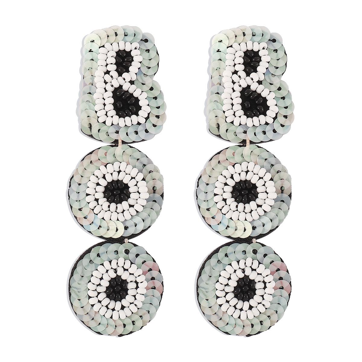 Серьги из бисера в европейском и американском стиле в стиле панк в темном стиле Boo Ghost Festival, расшитые блестками и буквами, индивидуальные серьги ручной работы белый
Серьги из бисера в европейском и американском стиле в стиле панк в темном стиле Boo Ghost Festival, расшитые блестками и буквами, индивидуальные серьги ручной работы белый