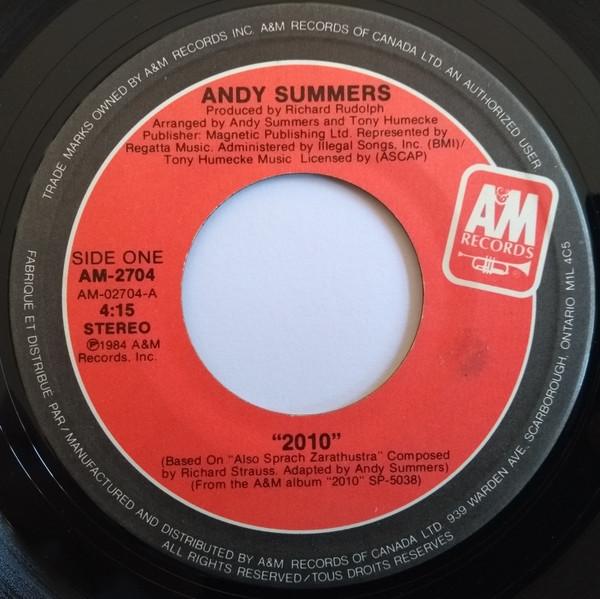 7-дюймовая пластинка ANDY SUMMERS 2010 AM2704 AM Records 1984 Канада Рок Б/у
7-дюймовая пластинка ANDY SUMMERS 2010 AM2704 AM Records 1984 Канада Рок Б/у