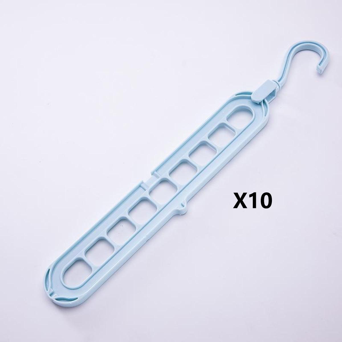 10pc Multi-functional Nine-hole Clothes Hanger - Suitable for Dormitories and Households - Storage and Rotating Clothes Drying Rack 10pc синий
10pc Multi-functional Nine-hole Clothes Hanger - Suitable for Dormitories and Households - Storage and Rotating Clothes Drying Rack 10pc синий