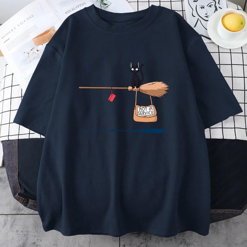 Служба доставки Kiki s Cat On Magic Broom Одяг унісекс, бавовна, японські топи Harajuku, вільні футболки з вирізом і короткими рукавами унісекс M
Служба доставки Kiki s Cat On Magic Broom Одяг унісекс, бавовна, японські топи Harajuku, вільні футболки з вирізом і короткими рукавами унісекс M