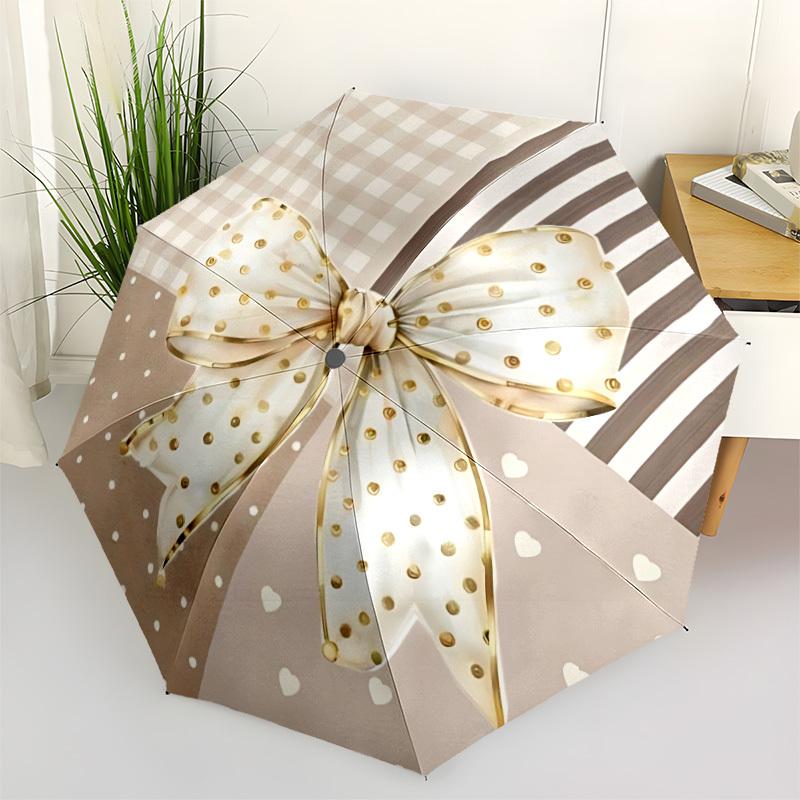1pc Polka Dot Bow Automatic Folding Umbrella, 8-Rib Iron Frame, Casual Outdoor Accessory for Birthday Festival Gifts yy251128208
1pc Polka Dot Bow Automatic Folding Umbrella, 8-Rib Iron Frame, Casual Outdoor Accessory for Birthday Festival Gifts yy251128208