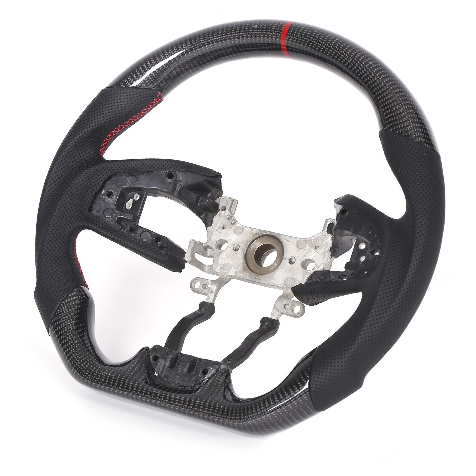 Рулевое колесо из углеродного волокна, перфорированная кожа наппа, замена для Civic FC 20162021
Рулевое колесо из углеродного волокна, перфорированная кожа наппа, замена для Civic FC 20162021