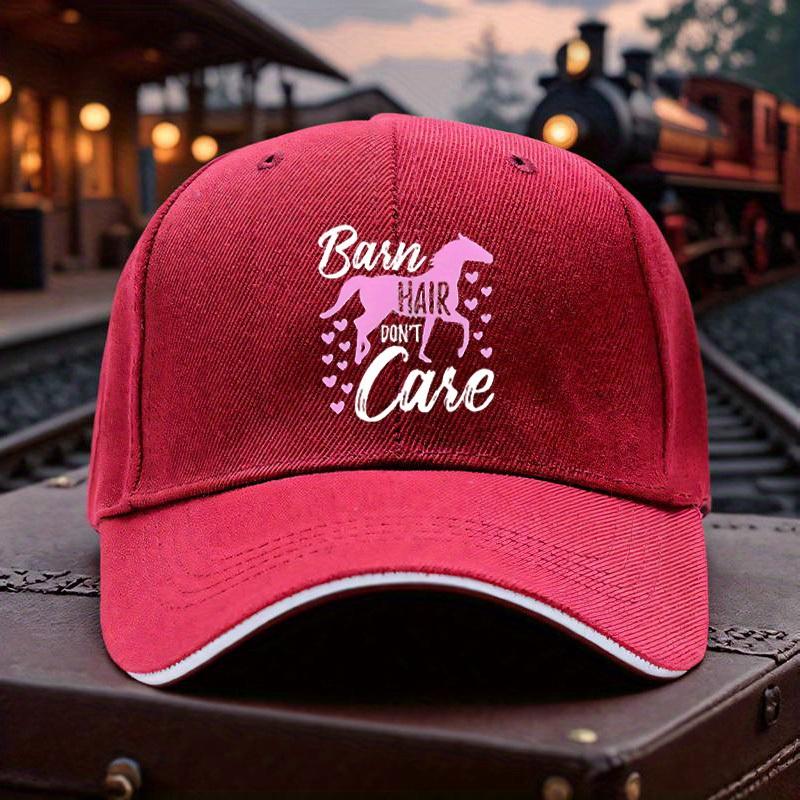 Barn Hair Dont Care Horse Lover Baseball Cap Adult Unisex Adjustable Polyester Casual Hat One Size
Barn Hair Dont Care Horse Lover Baseball Cap Adult Unisex Adjustable Polyester Casual Hat One Size