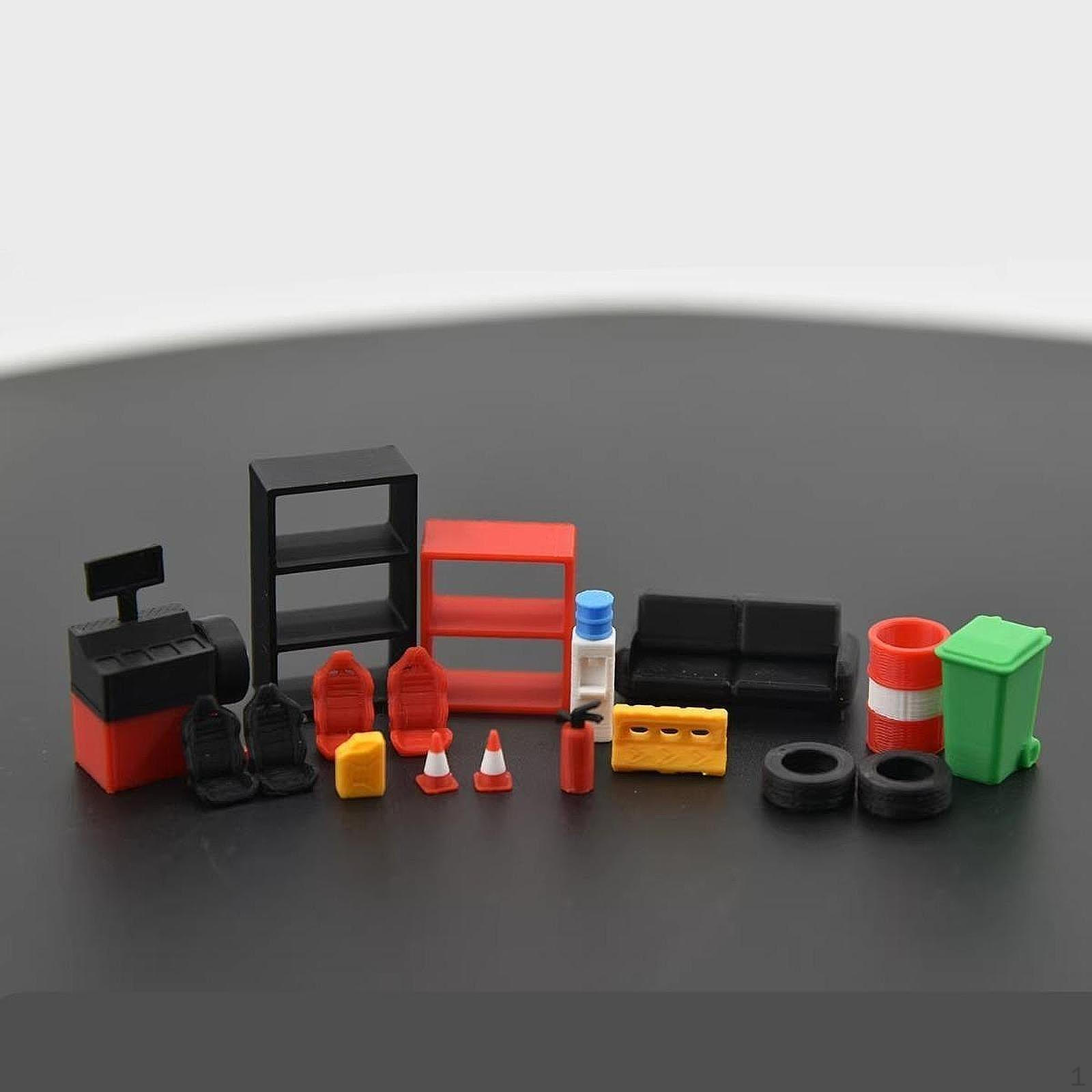 1/64 Auto Repair Tool Model Mini Car Maintenance Micro Garage Scene Decor for Desktop 18Pcs
1/64 Auto Repair Tool Model Mini Car Maintenance Micro Garage Scene Decor for Desktop 18Pcs