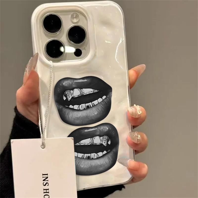 Unique Black Lips Print Wrinkled Texture Phone Case for iPhone 17 Air 17Pro 16 15 14 13 12 11 Pro Max Plus Soft TPU Cover iPhone17 Pro
Unique Black Lips Print Wrinkled Texture Phone Case for iPhone 17 Air 17Pro 16 15 14 13 12 11 Pro Max Plus Soft TPU Cover iPhone17 Pro