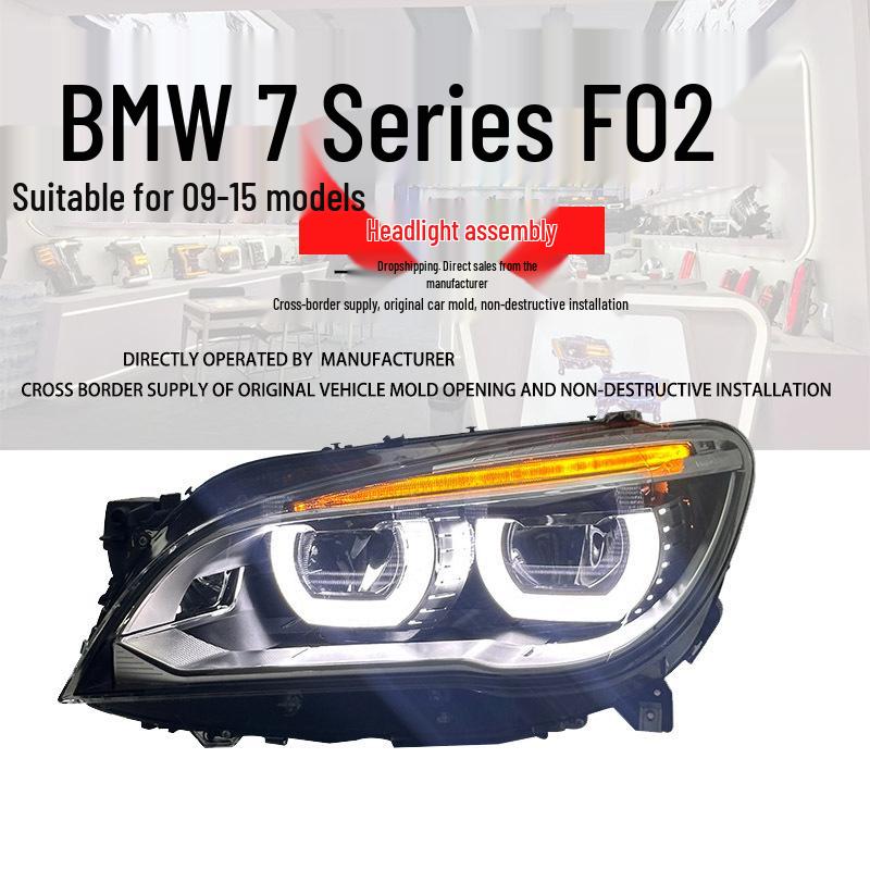 Compatible LED Projector Headlight Assembly with Daytime Running Lights for BMW F01/F02 7 Series (2009-2015) 13-15 Version
Compatible LED Projector Headlight Assembly with Daytime Running Lights for BMW F01/F02 7 Series (2009-2015) 13-15 Version