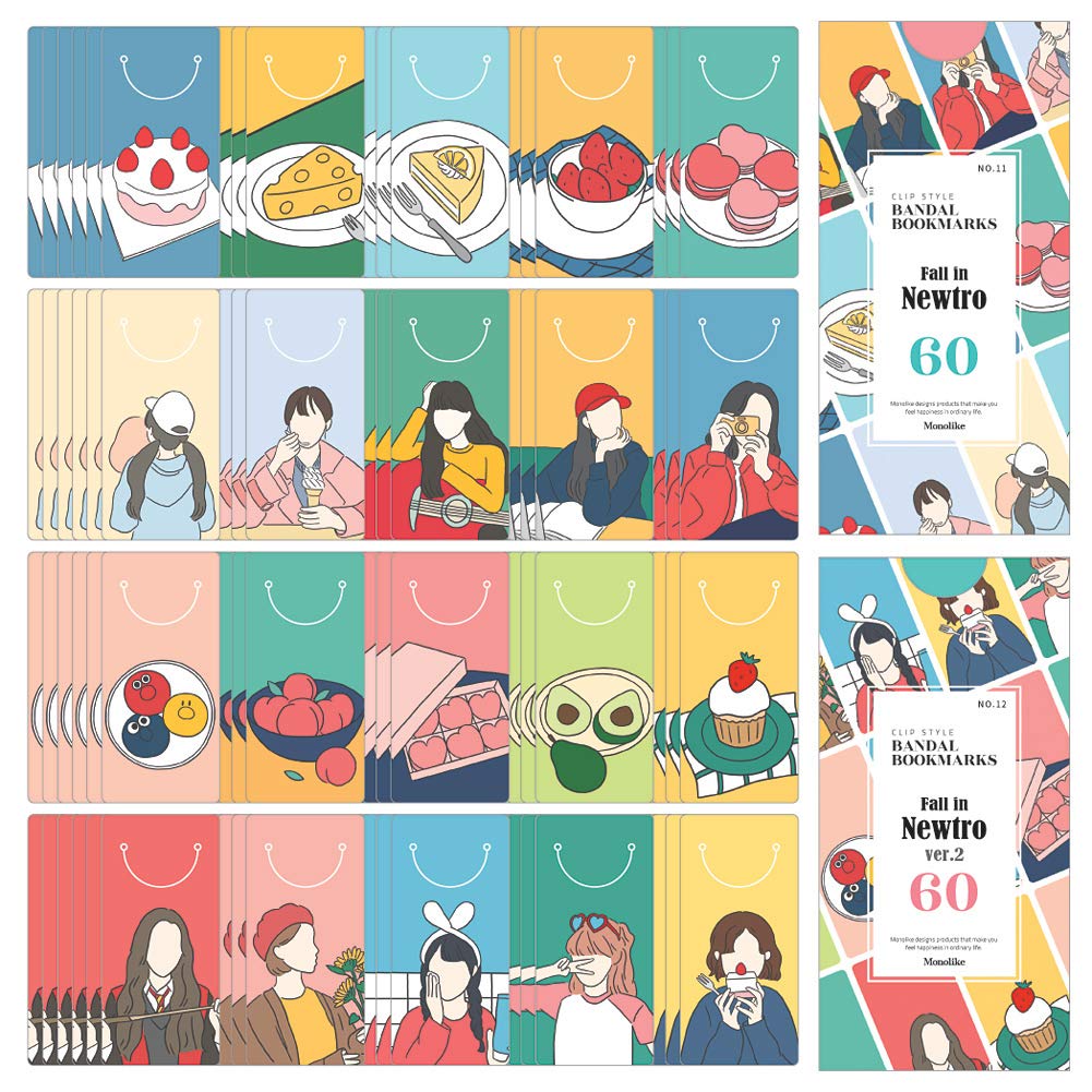 Monolike Half Moon Bookmark Paul in Newtro ver2 Bandal Bookmarks Fall in Newtro 120 Pieces ver.1 + ver.1 + ver.2,
Monolike Half Moon Bookmark Paul in Newtro ver2 Bandal Bookmarks Fall in Newtro 120 Pieces ver.1 + ver.1 + ver.2,