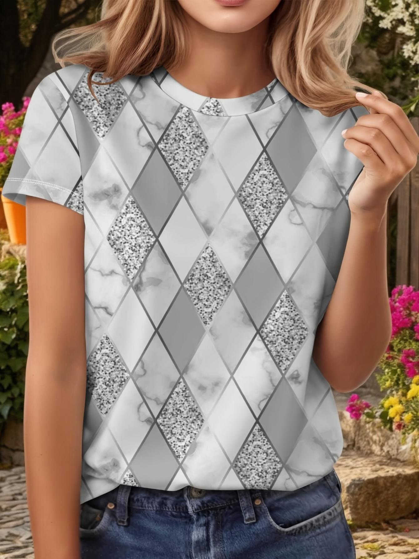 Women s casual T-shirts - trendy prints, comfortable crew neck tops 5XL
Women s casual T-shirts - trendy prints, comfortable crew neck tops 5XL