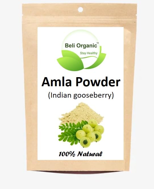 Beli Organic 100% Pure Amla Powder, Indian Gooseberry Fruit Powder, Used For Hair Care | 100gm 0.2lbs
Beli Organic 100% Pure Amla Powder, Indian Gooseberry Fruit Powder, Used For Hair Care | 100gm 0.2lbs