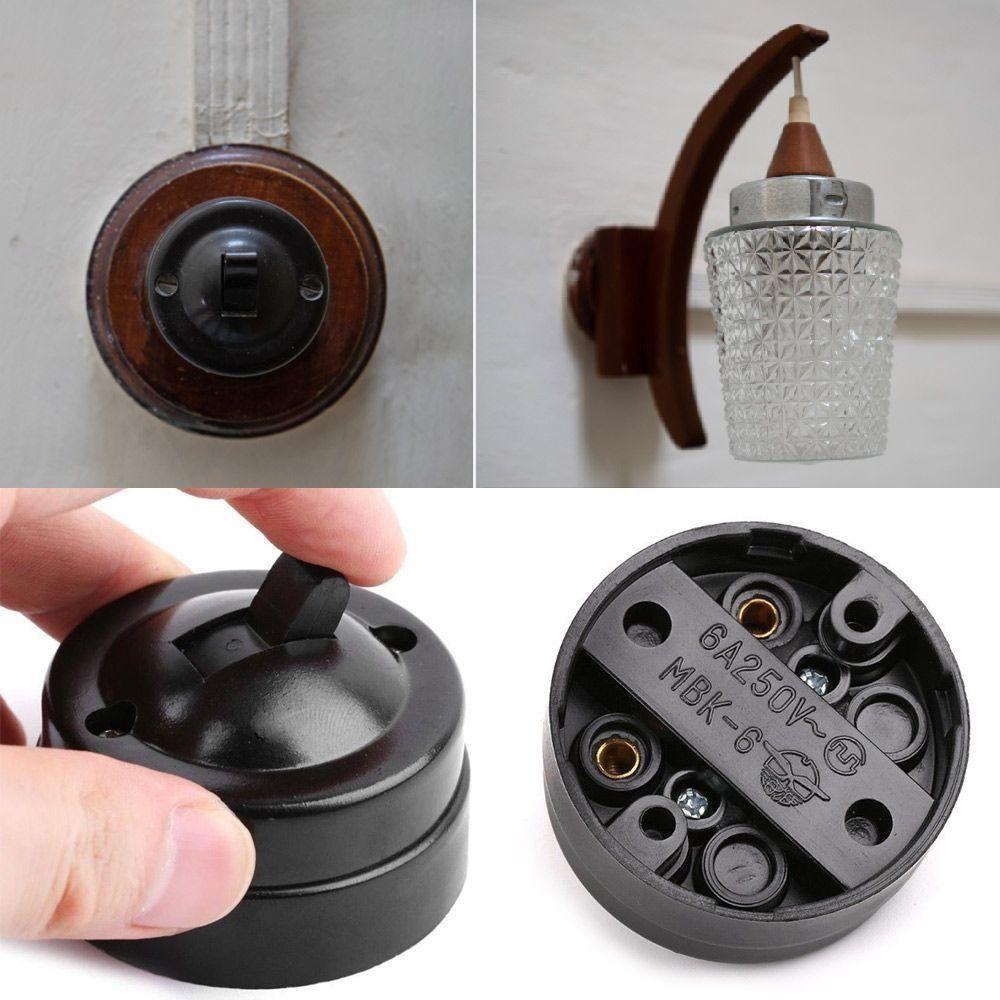 Round Old-fashioned Mounted Wall 6A Single-control Switch Light Toggle Switch Button Switch
Round Old-fashioned Mounted Wall 6A Single-control Switch Light Toggle Switch Button Switch