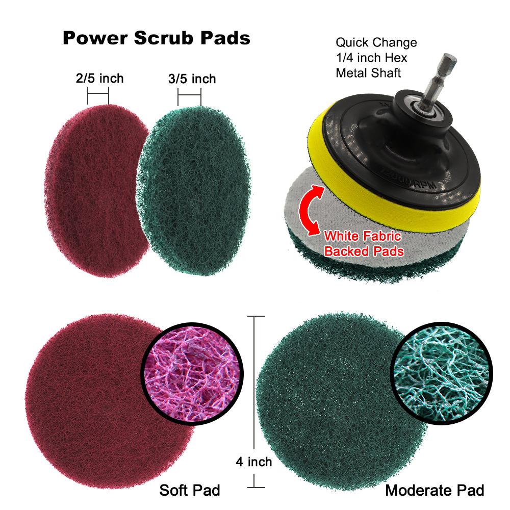 12Pcs Electirc Drill Brush Set Power Scrubber Cleaner Kit for Car Bathroom Kitchen Cleaning Tool Type A
12Pcs Electirc Drill Brush Set Power Scrubber Cleaner Kit for Car Bathroom Kitchen Cleaning Tool Type A