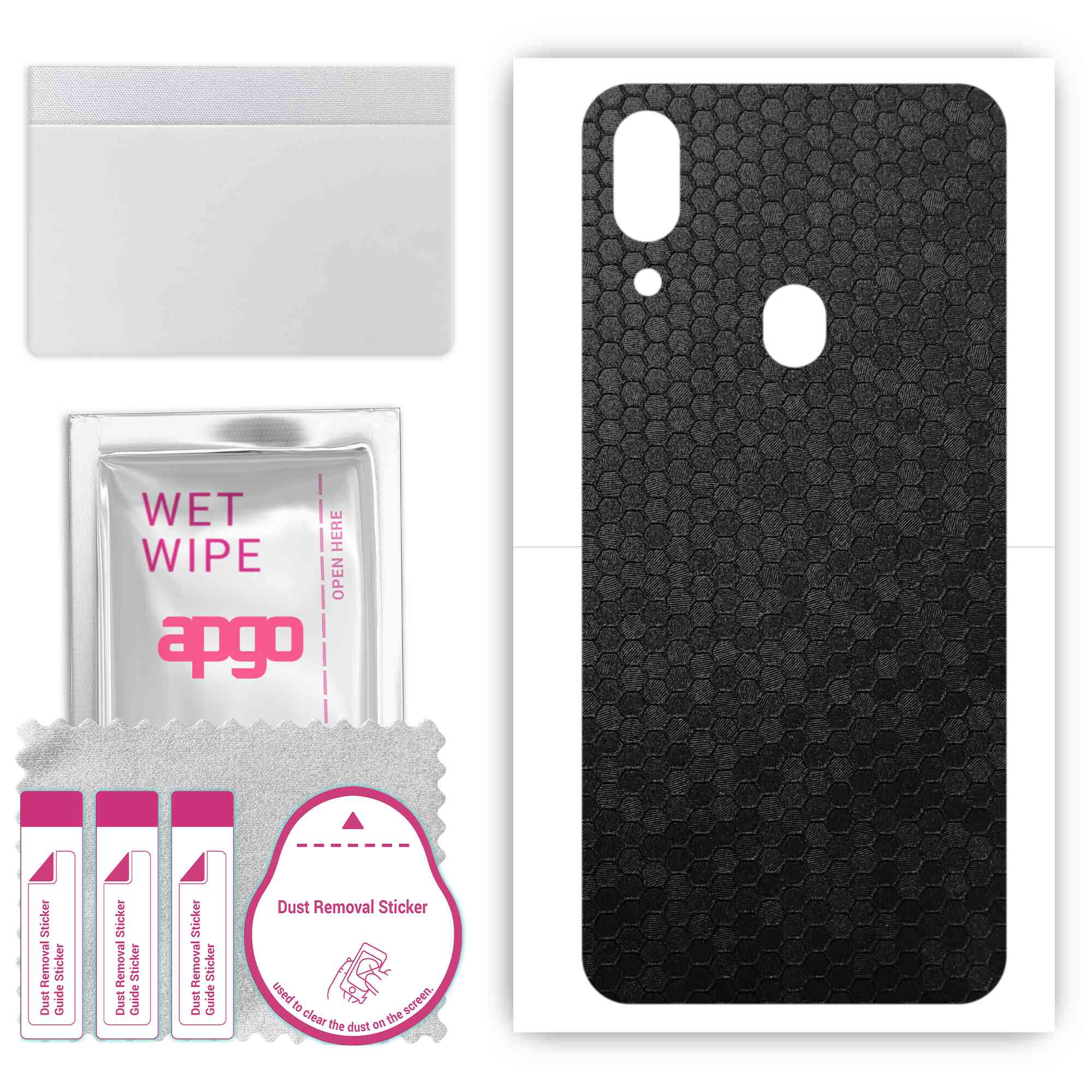 apgo Protective Skin Sticker for the back compatible with Umidigi A3, Wrap Film, Foil, Vinyl - Pattern Black Honeycomb
apgo Protective Skin Sticker for the back compatible with Umidigi A3, Wrap Film, Foil, Vinyl - Pattern Black Honeycomb