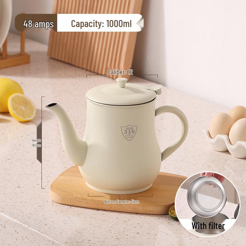 RuHan Stainless Steel Oil Dispenser with Strainer
RuHan Stainless Steel Oil Dispenser with Strainer