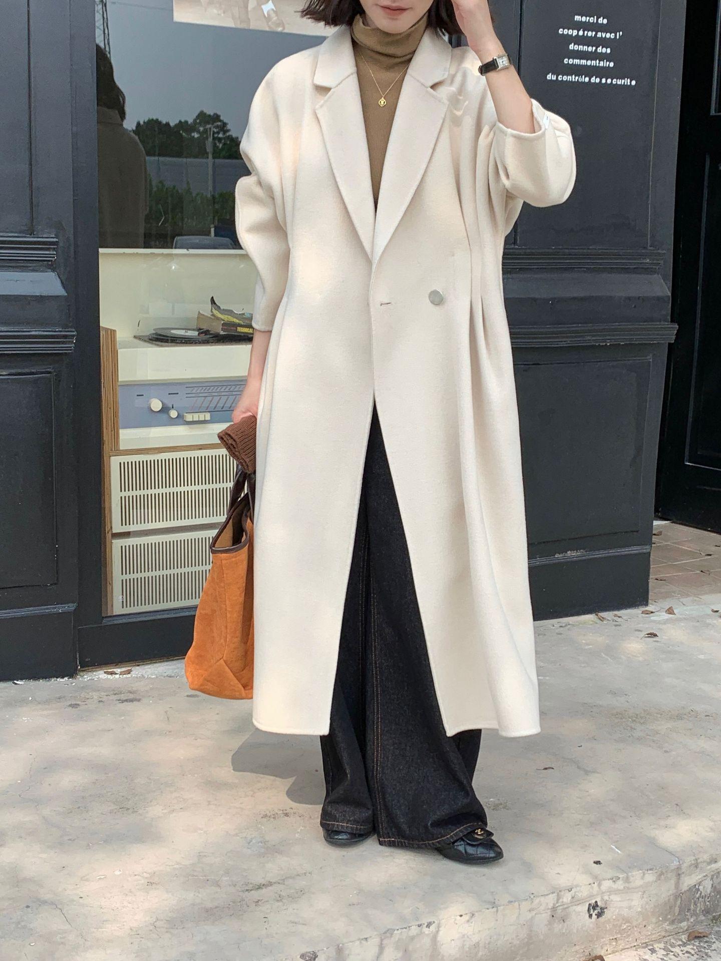 Темперамент Продвинутый стиль Двустороннее пальто из шерсти ручной работы Женское повседневное пальто на пуговицах M светло-бежевый
Темперамент Продвинутый стиль Двустороннее пальто из шерсти ручной работы Женское повседневное пальто на пуговицах M светло-бежевый