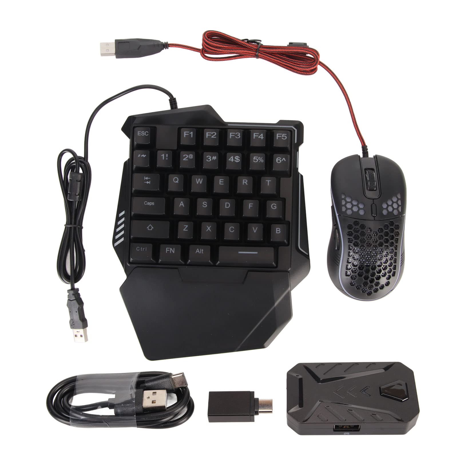 half gaming keyboard and mouse combo with keyboard and mouse supports FTG games One-handed converter, PS3, PS4, PS5, console, FPS,
half gaming keyboard and mouse combo with keyboard and mouse supports FTG games One-handed converter, PS3, PS4, PS5, console, FPS,