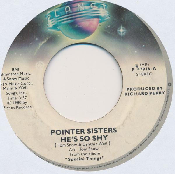 7inch Record POINTER SISTERS - He s So Shy / Movin On P47916 Planet 0980 US Soul/Funk Used
7inch Record POINTER SISTERS - He s So Shy / Movin On P47916 Planet 0980 US Soul/Funk Used