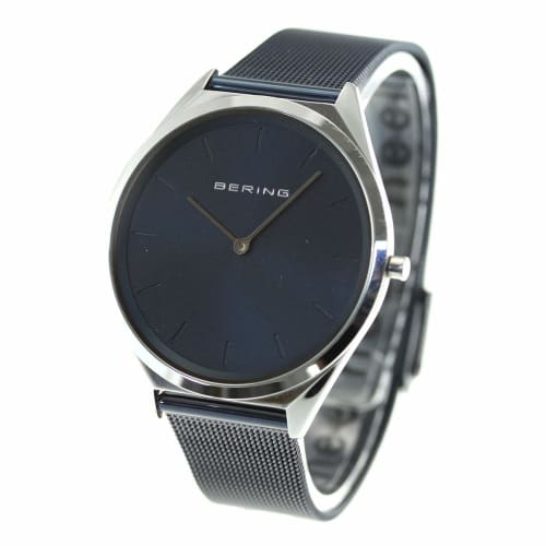 BERING Men s & Women s (Unisex) Analog Quartz Ultra Slim Collection Watch with Stainless Steel Strap & Sapphire Crystal Blue Mesh Band (17039-307) Off
BERING Men s & Women s (Unisex) Analog Quartz Ultra Slim Collection Watch with Stainless Steel Strap & Sapphire Crystal Blue Mesh Band (17039-307) Off