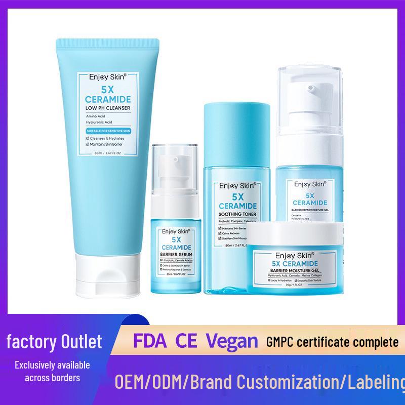 5X Ceramide Facial Kit: Low pH Cleanser, Moisturizing Essence, Toner & Lotion Set
5X Ceramide Facial Kit: Low pH Cleanser, Moisturizing Essence, Toner & Lotion Set