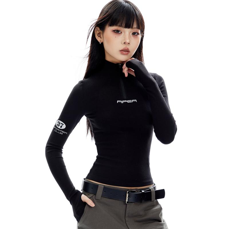 Solid Zipper Collars T-shirts For Women Workout Cycling Workwear Long Sleeve Girls Y2K Tops Thummy Control Casual Women s Tees Sports T-shirts S хаки
Solid Zipper Collars T-shirts For Women Workout Cycling Workwear Long Sleeve Girls Y2K Tops Thummy Control Casual Women s Tees Sports T-shirts S хаки
