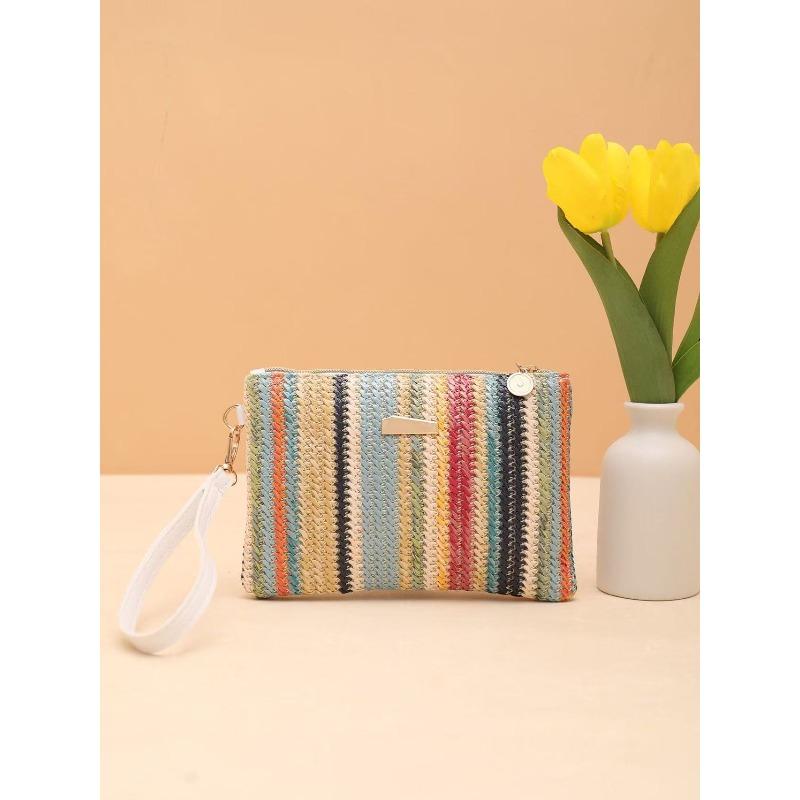 Internet celebrity fashion rainbow woven bag women s summer new clutch bag change bag small fresh foreign style women s bag синій
Internet celebrity fashion rainbow woven bag women s summer new clutch bag change bag small fresh foreign style women s bag синій