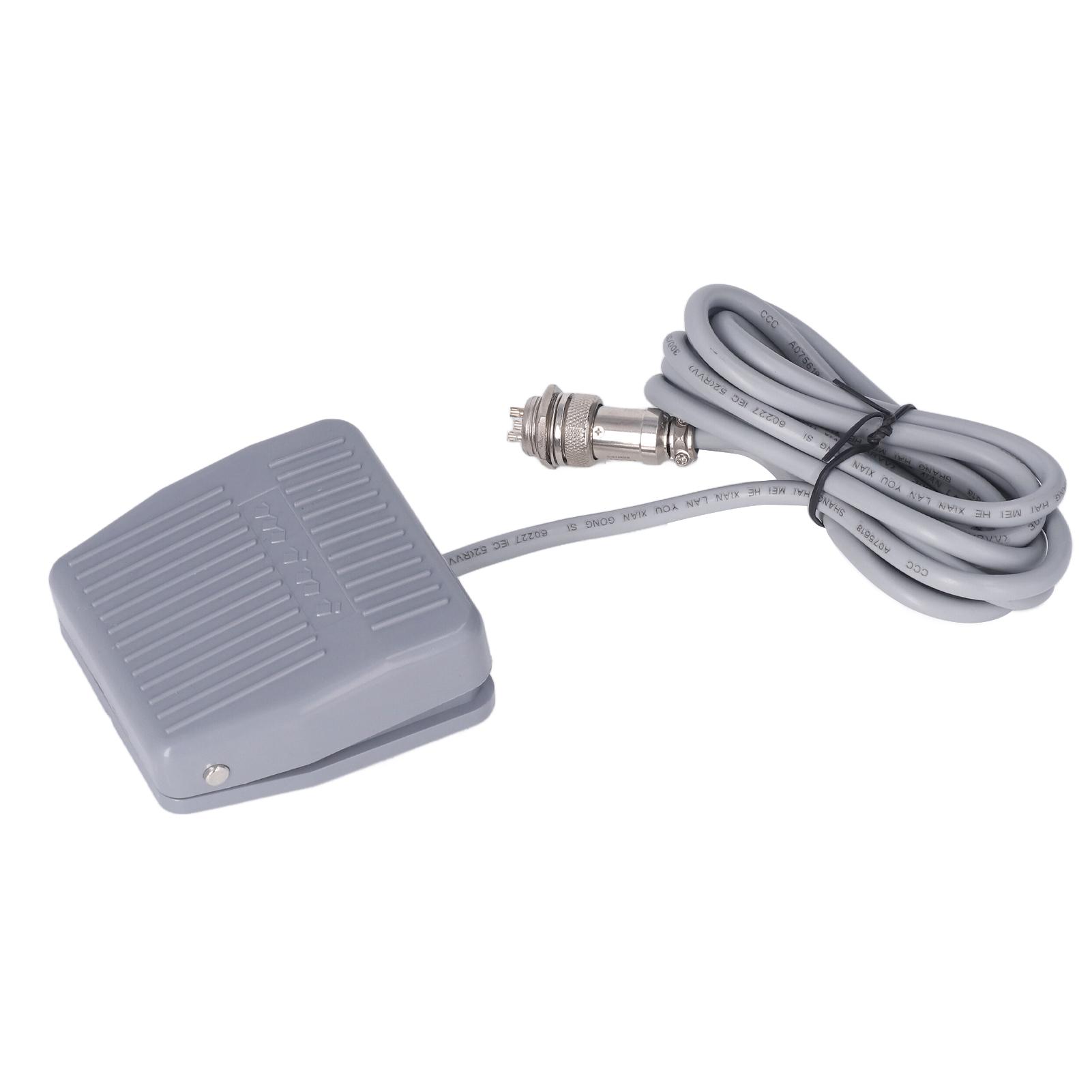 BERM Foot Switch Pedal Silver Alloy Contact Electric Pedal Momentary Switch with 3 Pin Aviation
BERM Foot Switch Pedal Silver Alloy Contact Electric Pedal Momentary Switch with 3 Pin Aviation