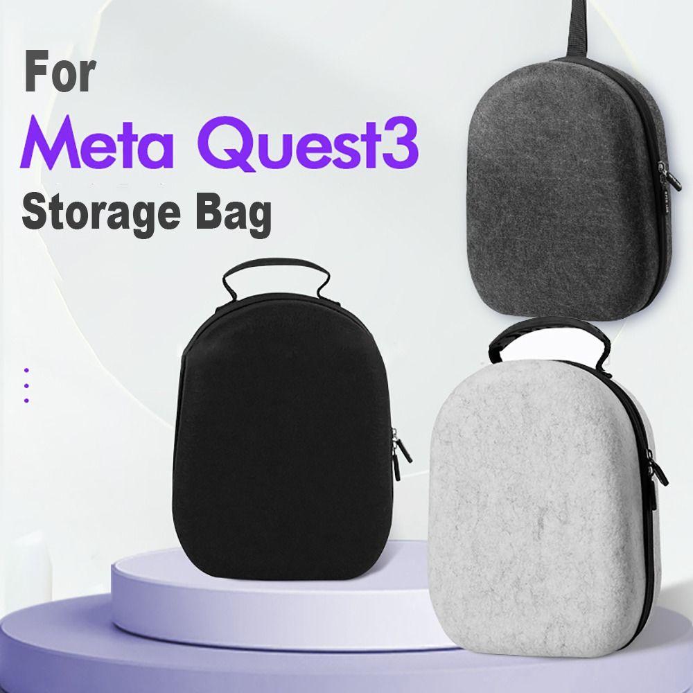 Felt Carrying Case Shockproof VR Glasses Accessories Organizer Protective Cover for Meta Quest 3
Felt Carrying Case Shockproof VR Glasses Accessories Organizer Protective Cover for Meta Quest 3