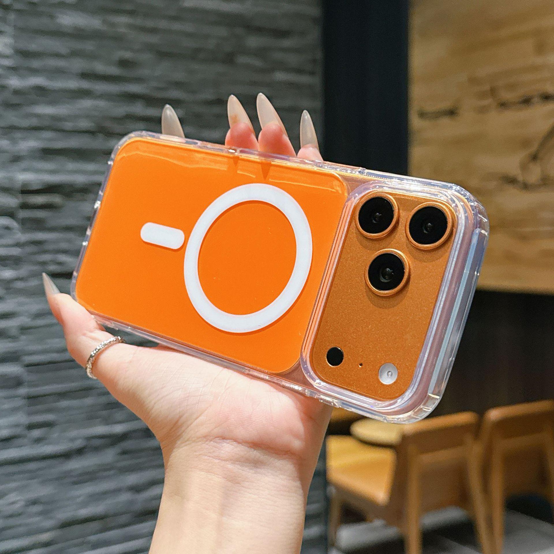 Jingcai Magnetic Hard Shell Protective Case for iPhone 17 PM/16 Pro Max with Transparent Frame 13 Pro Max помаранчевий
Jingcai Magnetic Hard Shell Protective Case for iPhone 17 PM/16 Pro Max with Transparent Frame 13 Pro Max помаранчевий