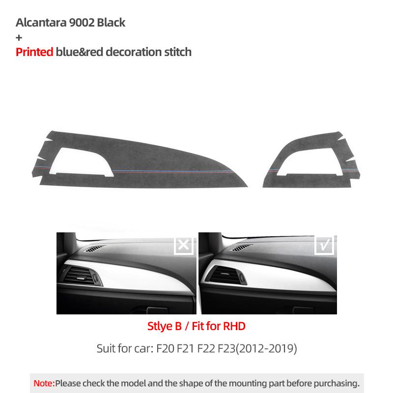 For BMW F20 F21 F22 F23 Made of Alcantara Car Interior Dashboard Panel trument Trim Cover M Performance Sticker Accessories 9002 Black B RHD
For BMW F20 F21 F22 F23 Made of Alcantara Car Interior Dashboard Panel trument Trim Cover M Performance Sticker Accessories 9002 Black B RHD