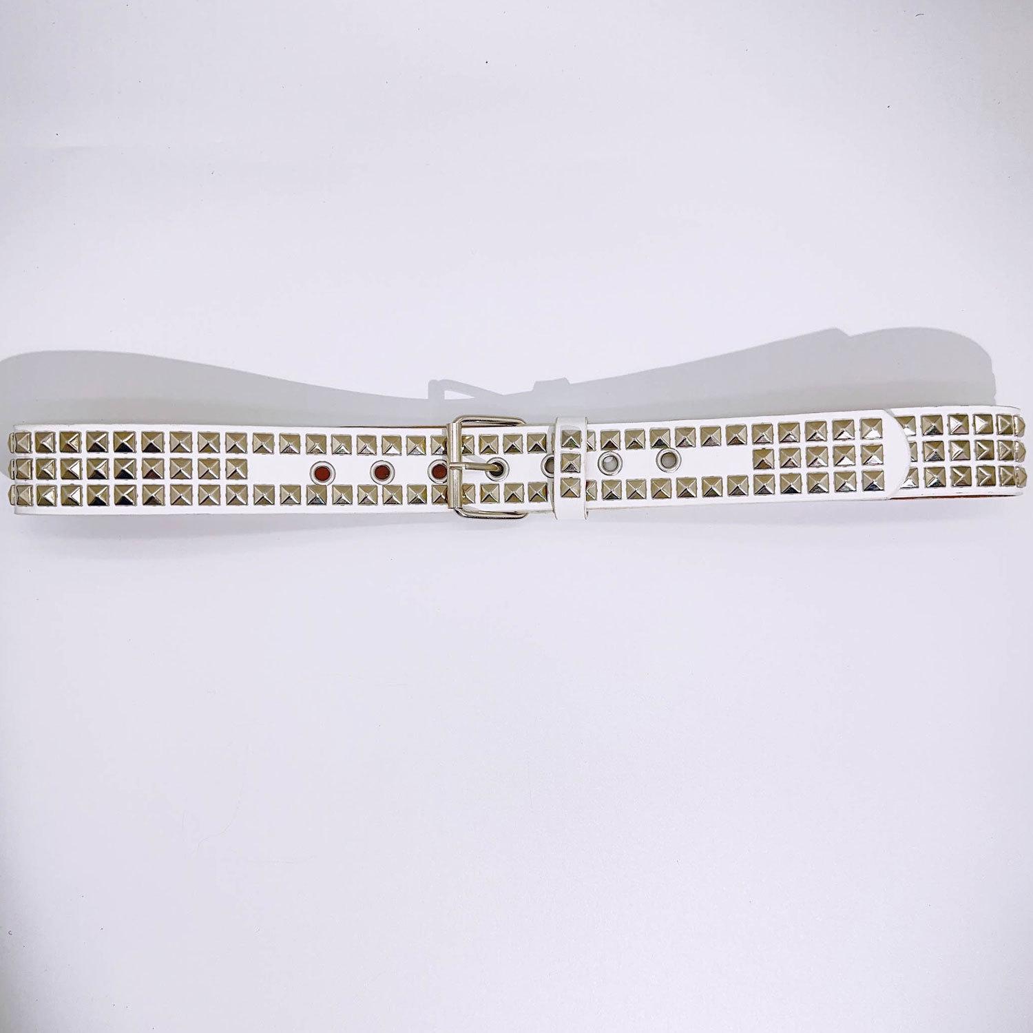 Four-bead Studded Belt, Metal Leather Belt
Four-bead Studded Belt, Metal Leather Belt