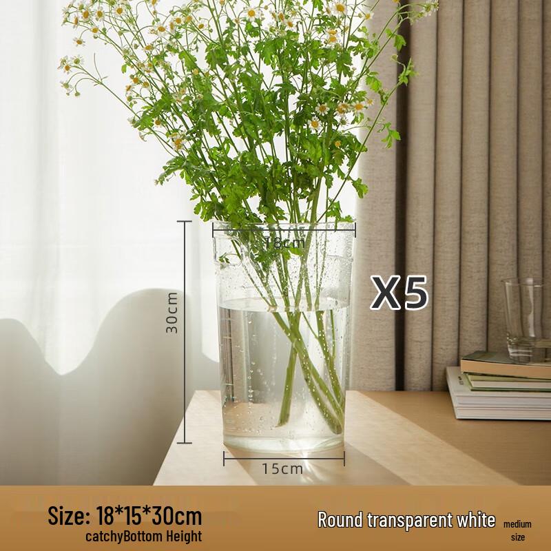 Upgraded Portable Transparent Round Acrylic Flower Vase (5-Pack)
Upgraded Portable Transparent Round Acrylic Flower Vase (5-Pack)
